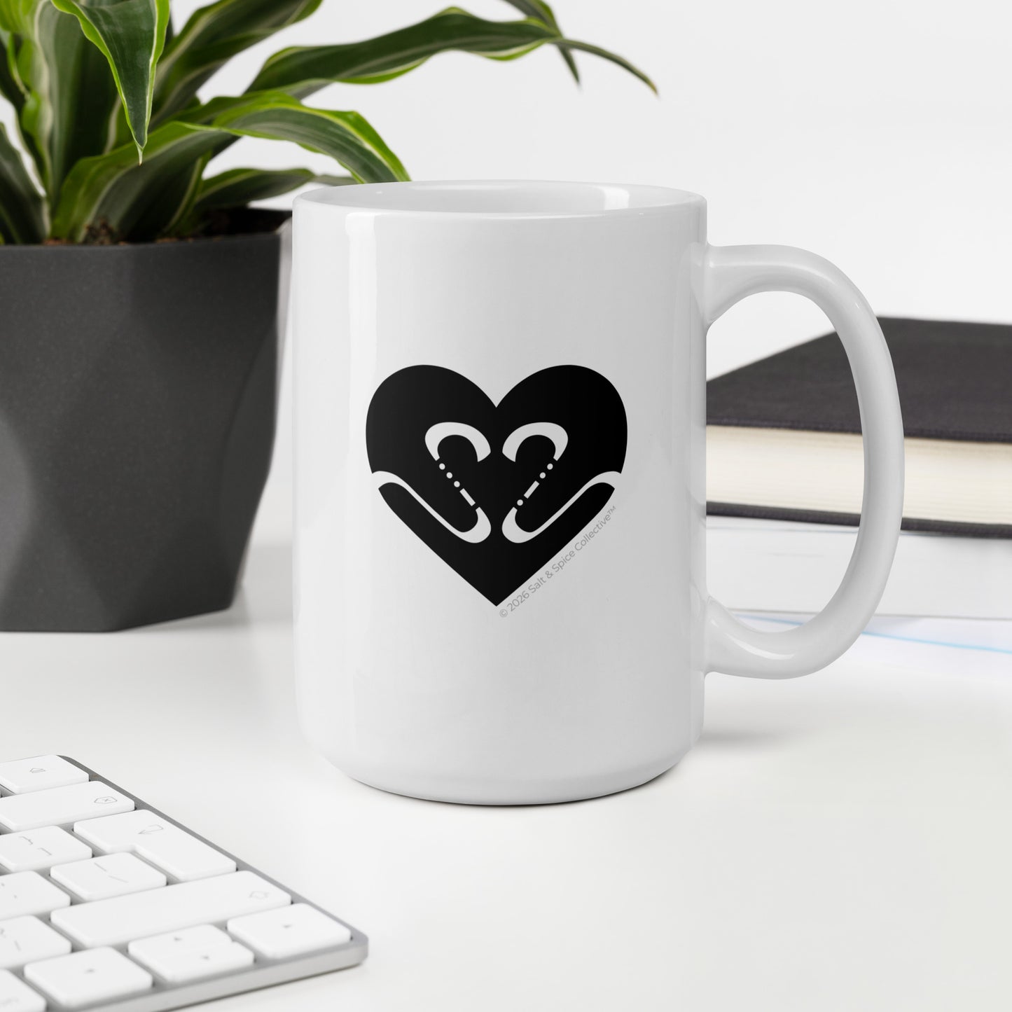 Pulse Check Mood Mug — Salty Black