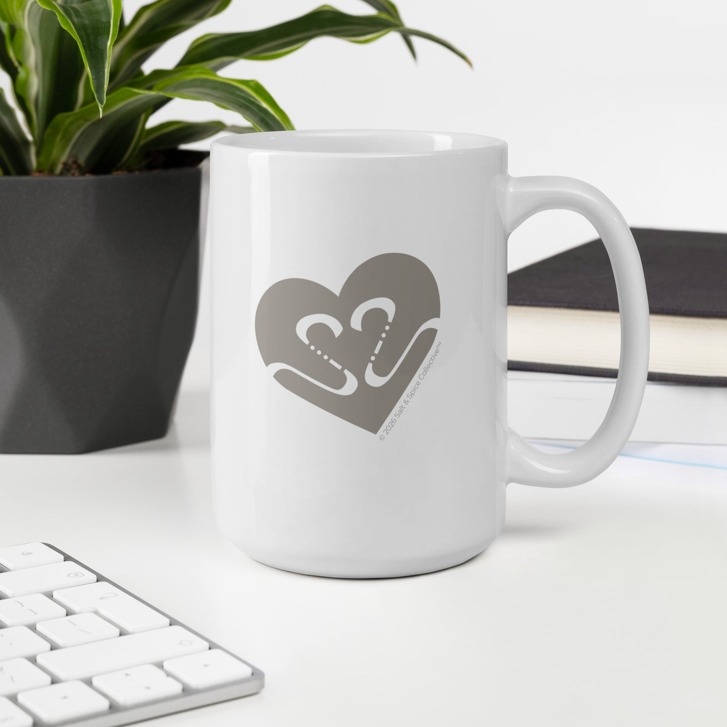 Pulse Check Mood Mug — Salty Grey
